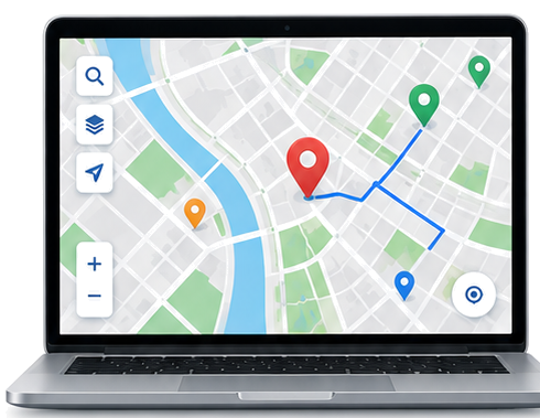 Web-Based Maps and APIs Development visual