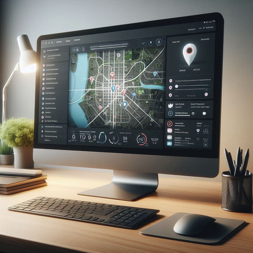 Custom interactive web map development